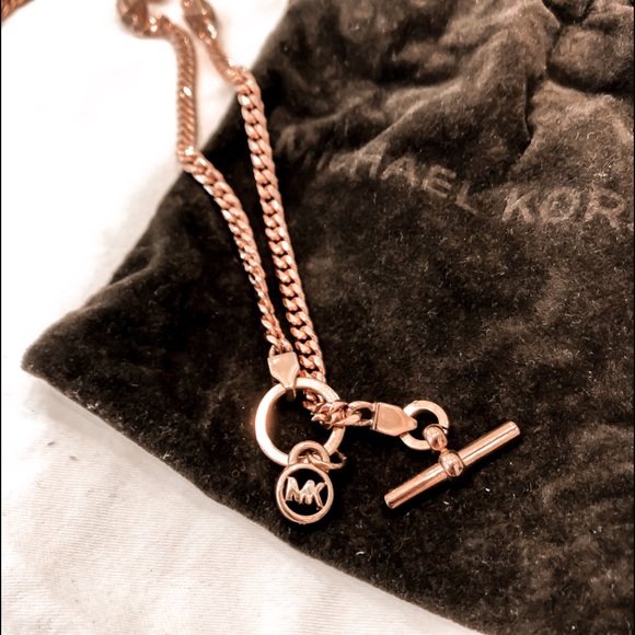Michael Kors Rose Gold Chain Necklace - Picture 2 of 4
